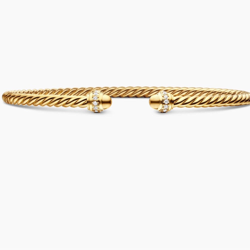 David Yurman 18K Classic Cablespira Bracelet - Picture 4 of 6